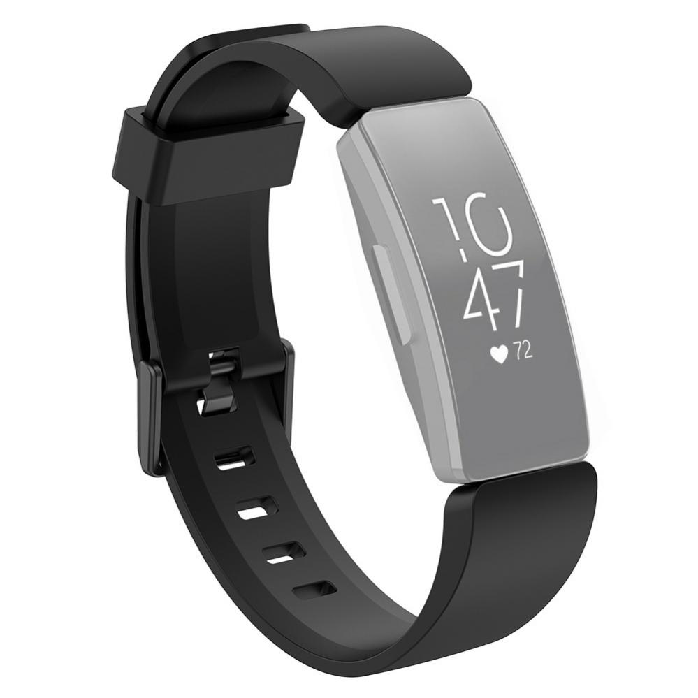  Armband fr Fitbit Inspire/ Inspire HR Svart silikon 105-165mm