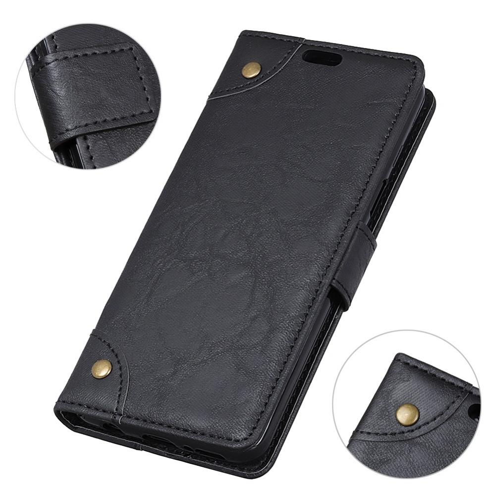 Plånboksfodral för Nokia 6.1 Plus/ X6 - Svart marmormönster