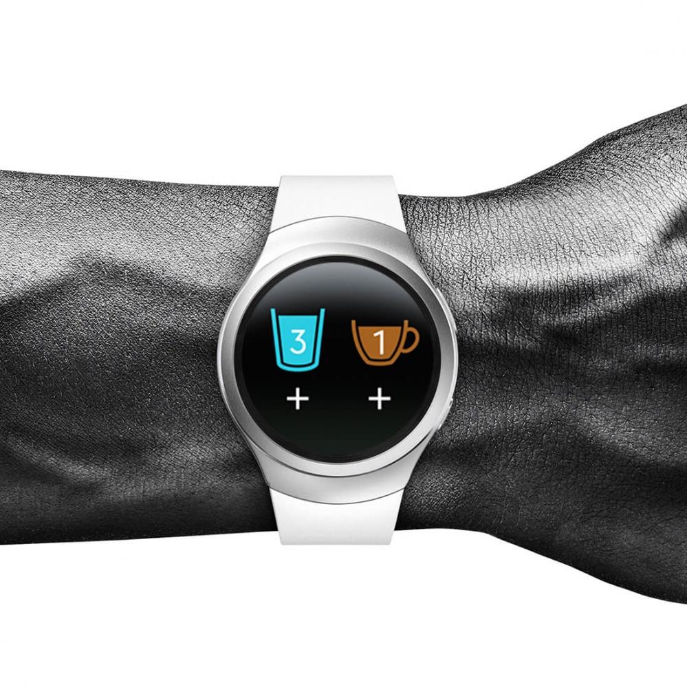 Silikonarmband Svart för Samsung Gear S2/S2 Sport