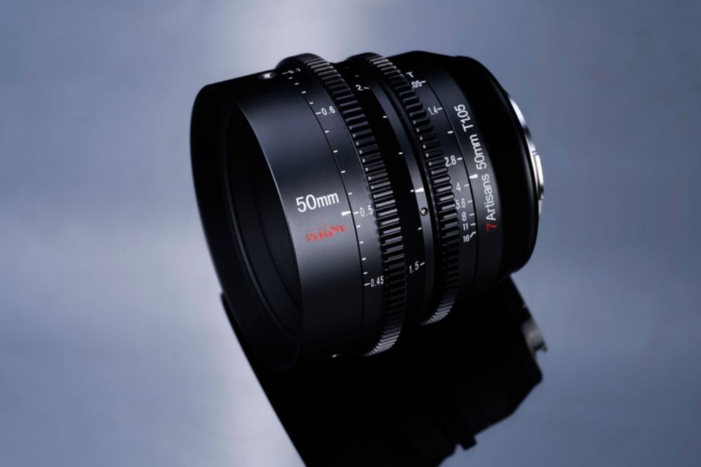  7Artisans 50mm T 1.05 Vision Cinema Objektiv APS-C fr Sony E