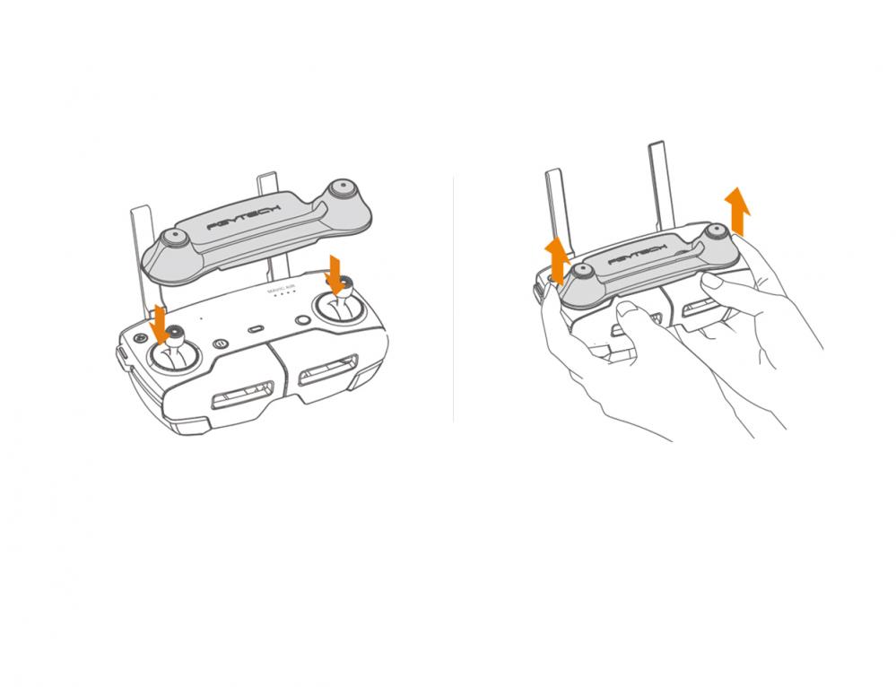  PGYTECH Spakskydd/Joystickskydd fr DJI Mavic Air fjrrkontroll