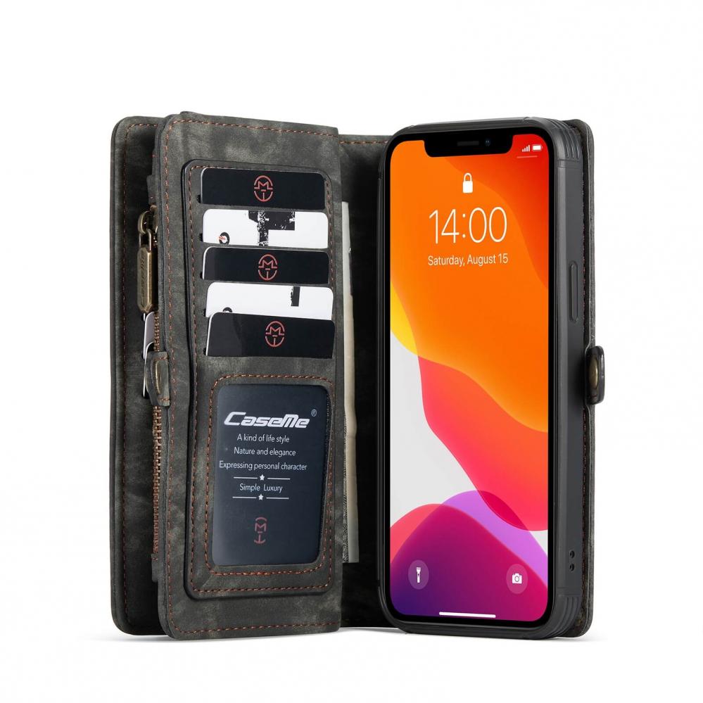 Plånboksfodral med magnetskal för iPhone 12/12 Pro - CaseMe