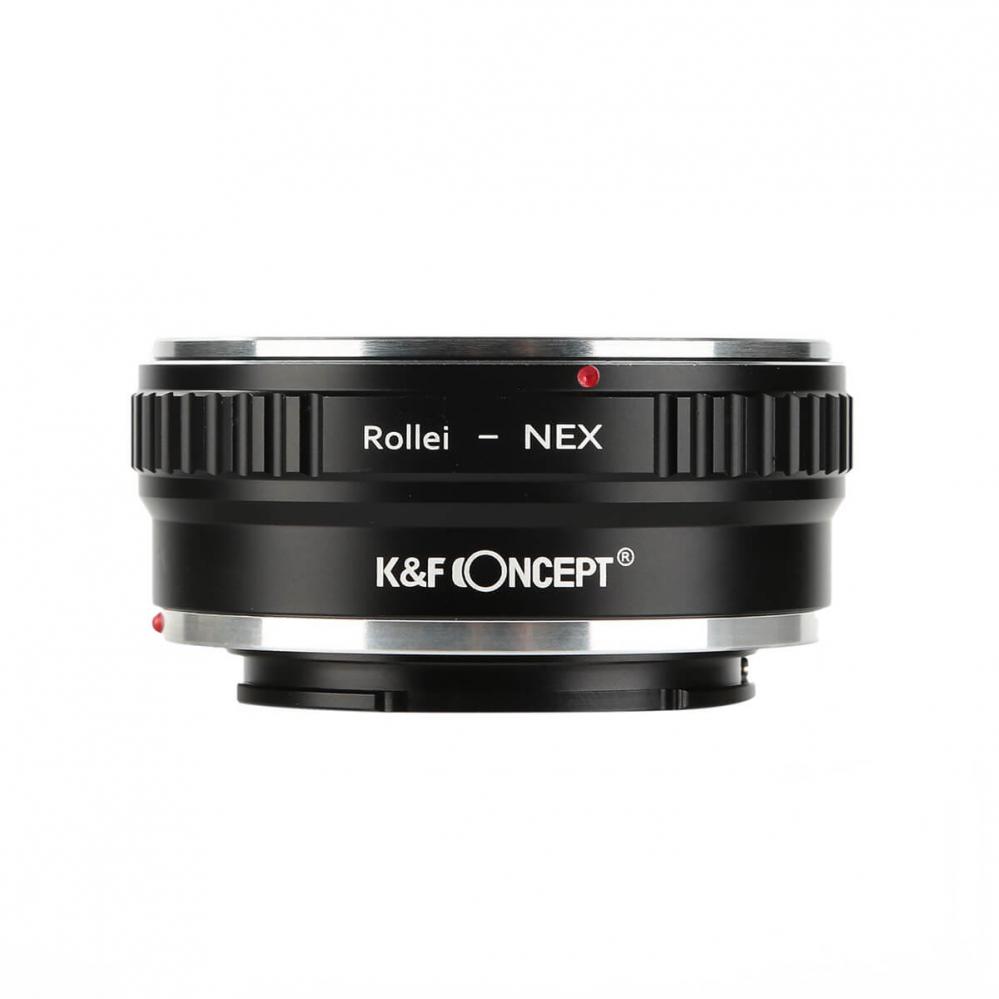 K&F Objektivadapter till Rollei QBM objektiv för Sony E kamerahus