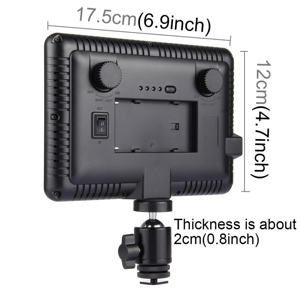 Puluz Videolampa med 104st lysdioder 17.5x12.5cm
