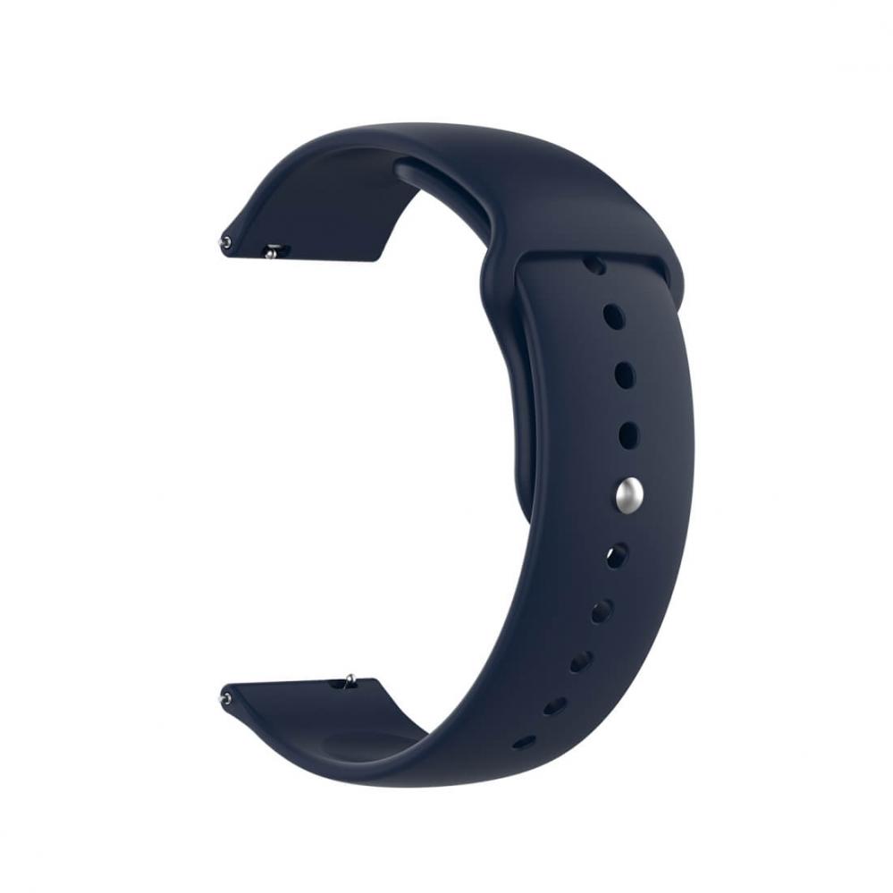 Silikonarmband Navyblå för 18mm Watch med stiftspänne 95-160mm
