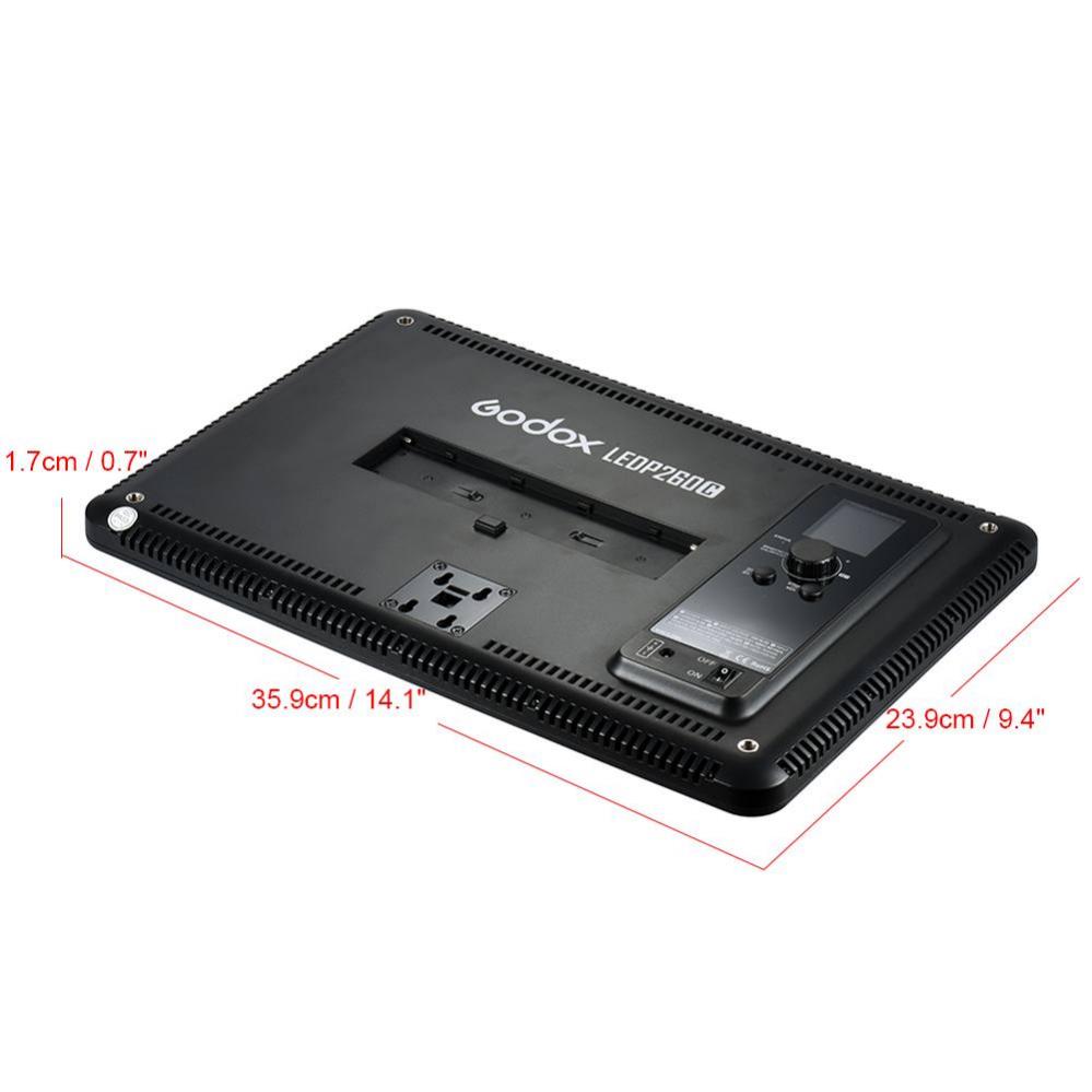 Godox LEDP260C Ultratunt kontinuerligt videoljus (36x24cm)