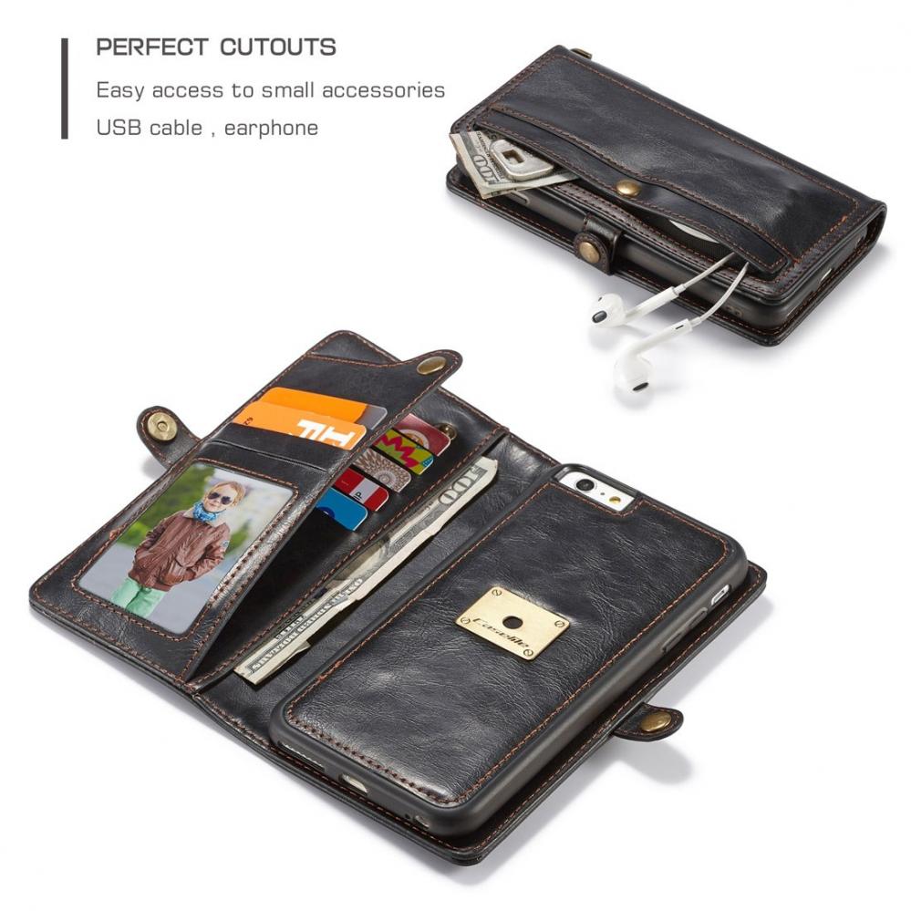 CaseMe Plånboksfodral med magnetskal för iPhone 6 Plus /6S Plus - CaseMe