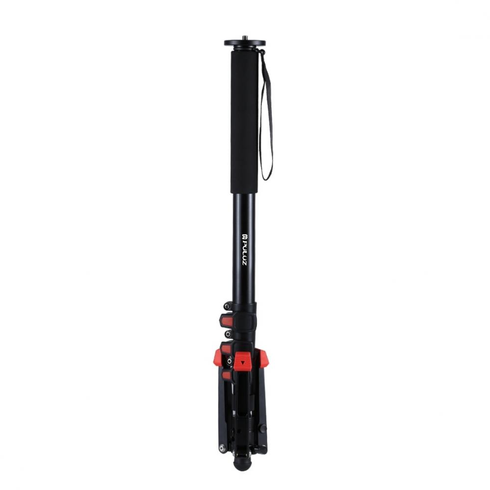  Puluz Enbensstativ sjlvstende monopod med stdben 185cm