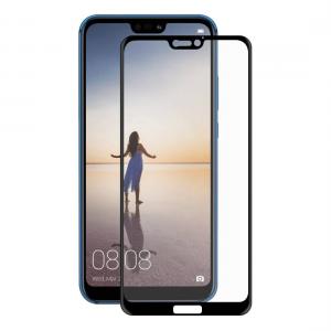  Skärmskydd med Svart ram för Huawei P20 Lite av härdat glas