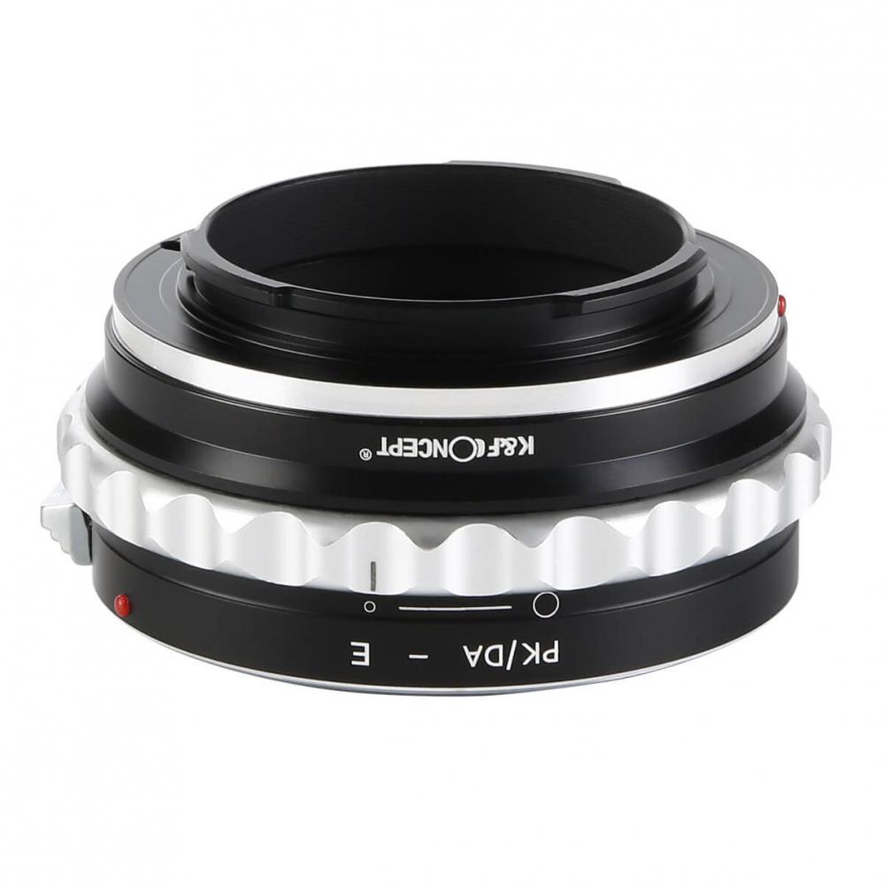 K&F Objektivadapter till Pentax K/M/A/FA/DA objektiv för Sony E kamerahus
