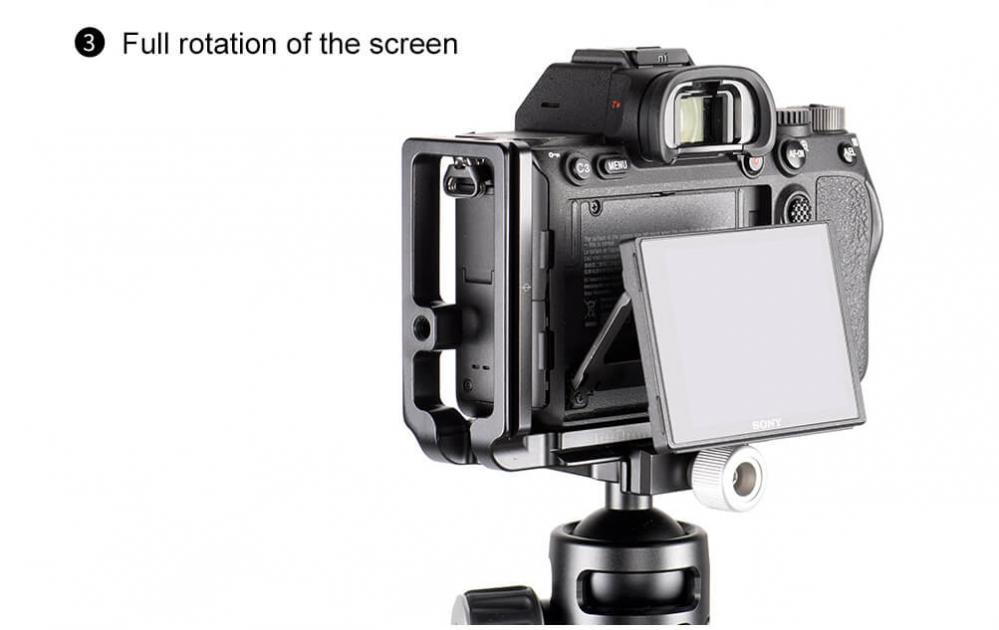  Sunwayfoto L-Bracket fr Sony A7R IV & A9II med QD-uttag