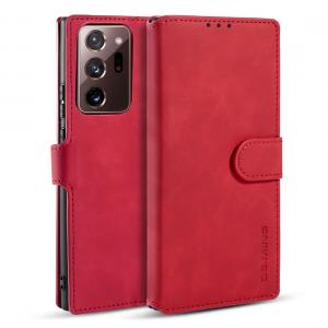  DG.MING Plånboksfodral för Galaxy Note 20 Ultra Röd