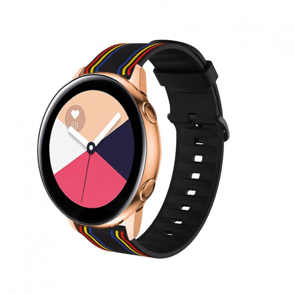 Silikonarmband Svart för Smartwatch 20mm Universal modell