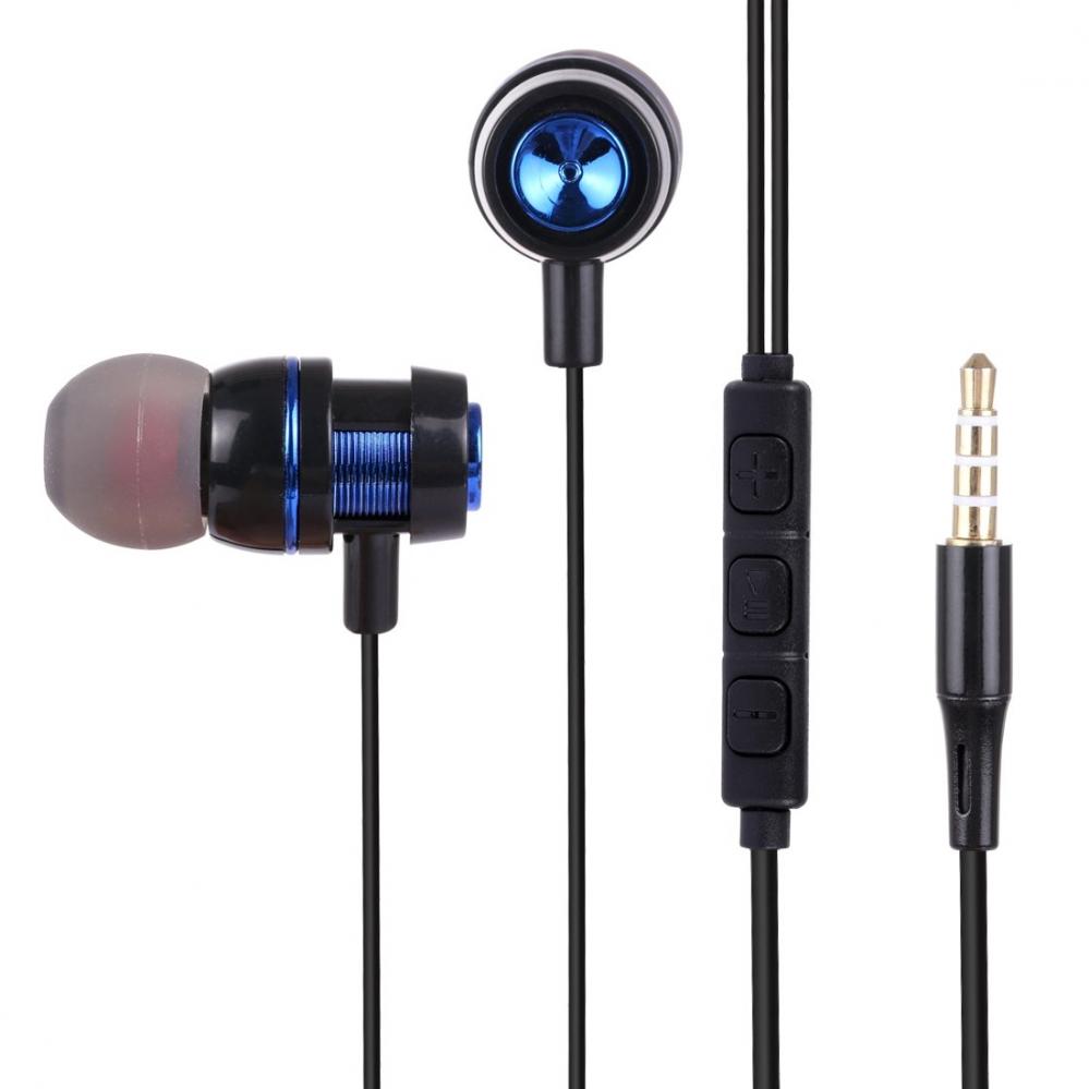  Haweel 3.5 mm In-ear hrlurar med mikrofon & 3.5mm ljudkabel - Haweel