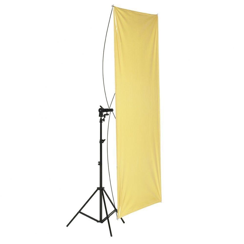 Reflektorpanel 100x140 guld/silver 360 graders roterande hållare