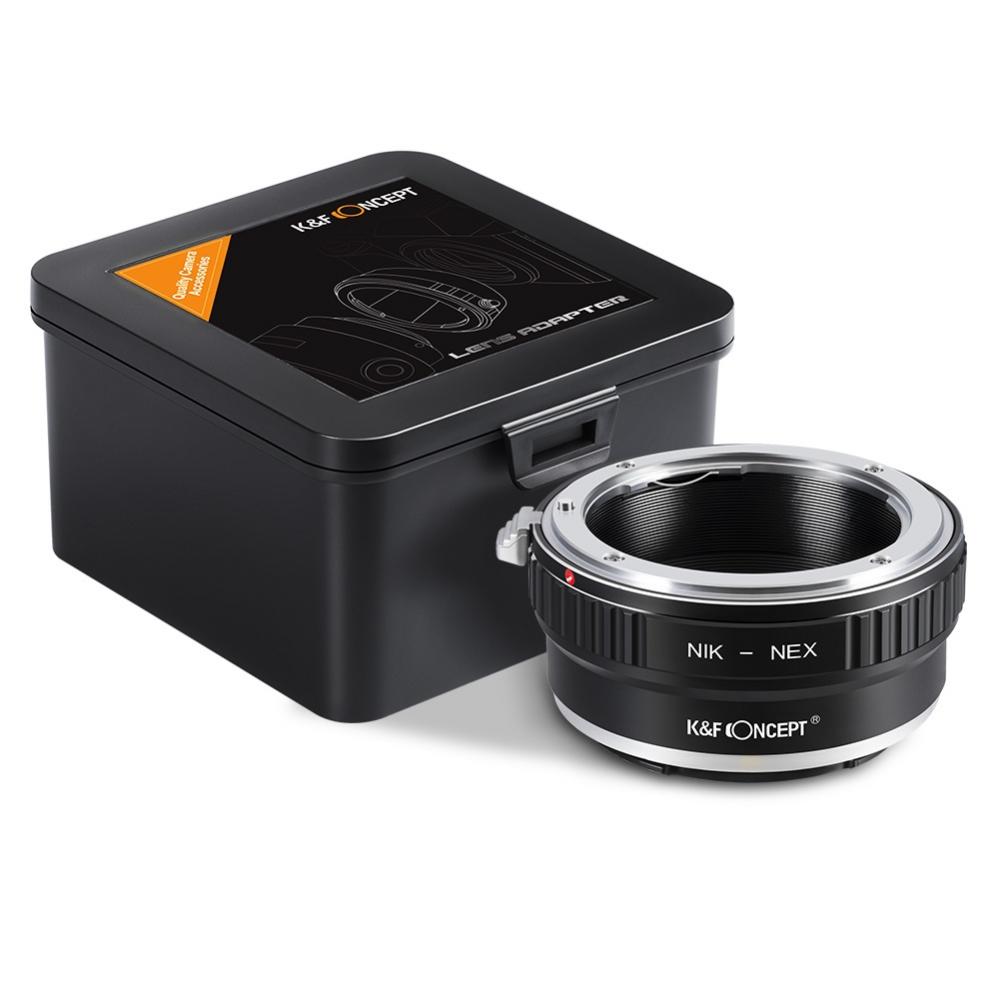 K&F Objektivadapter till Nikon F objektiv för Sony E kamerahus