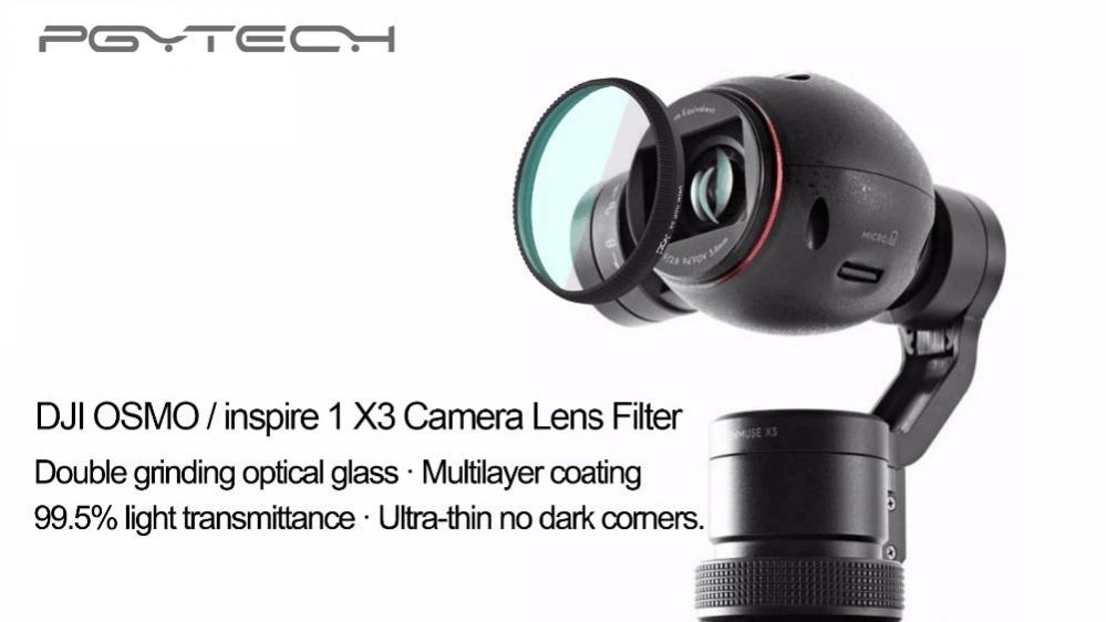 PGYTECH Filter-Kit (5 i 1) ND4, ND8, ND16, CPL, UV för DJI Inspire 1 / Osmo X3