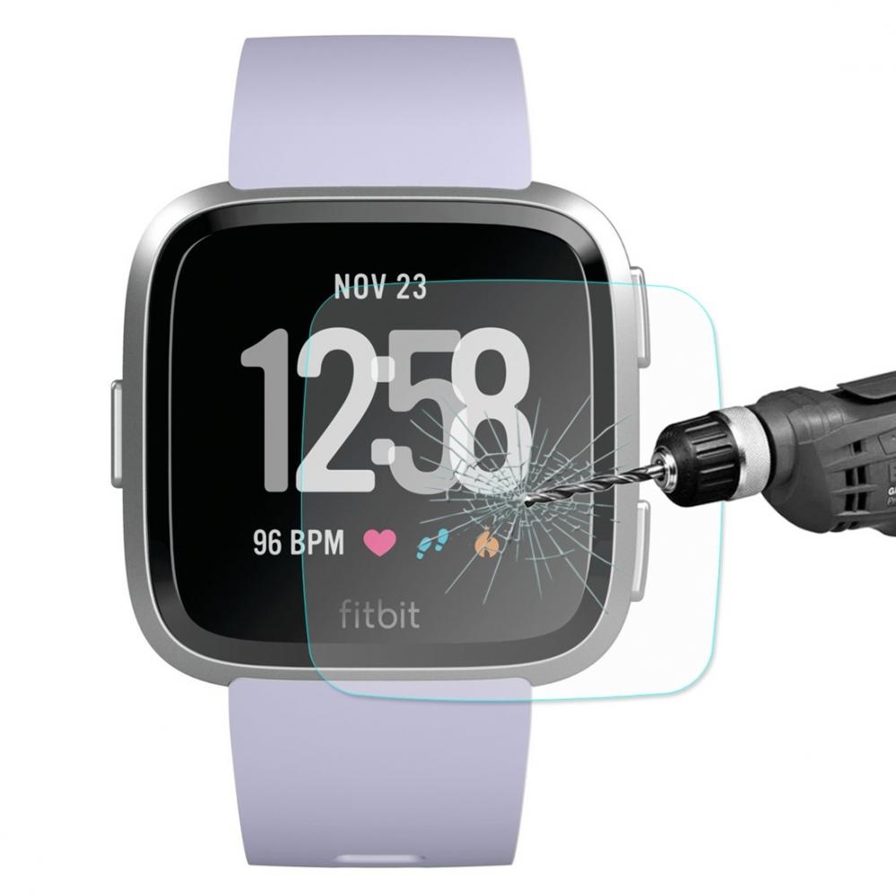  Displayskydd fr Fitbit Versa av hrdat glas