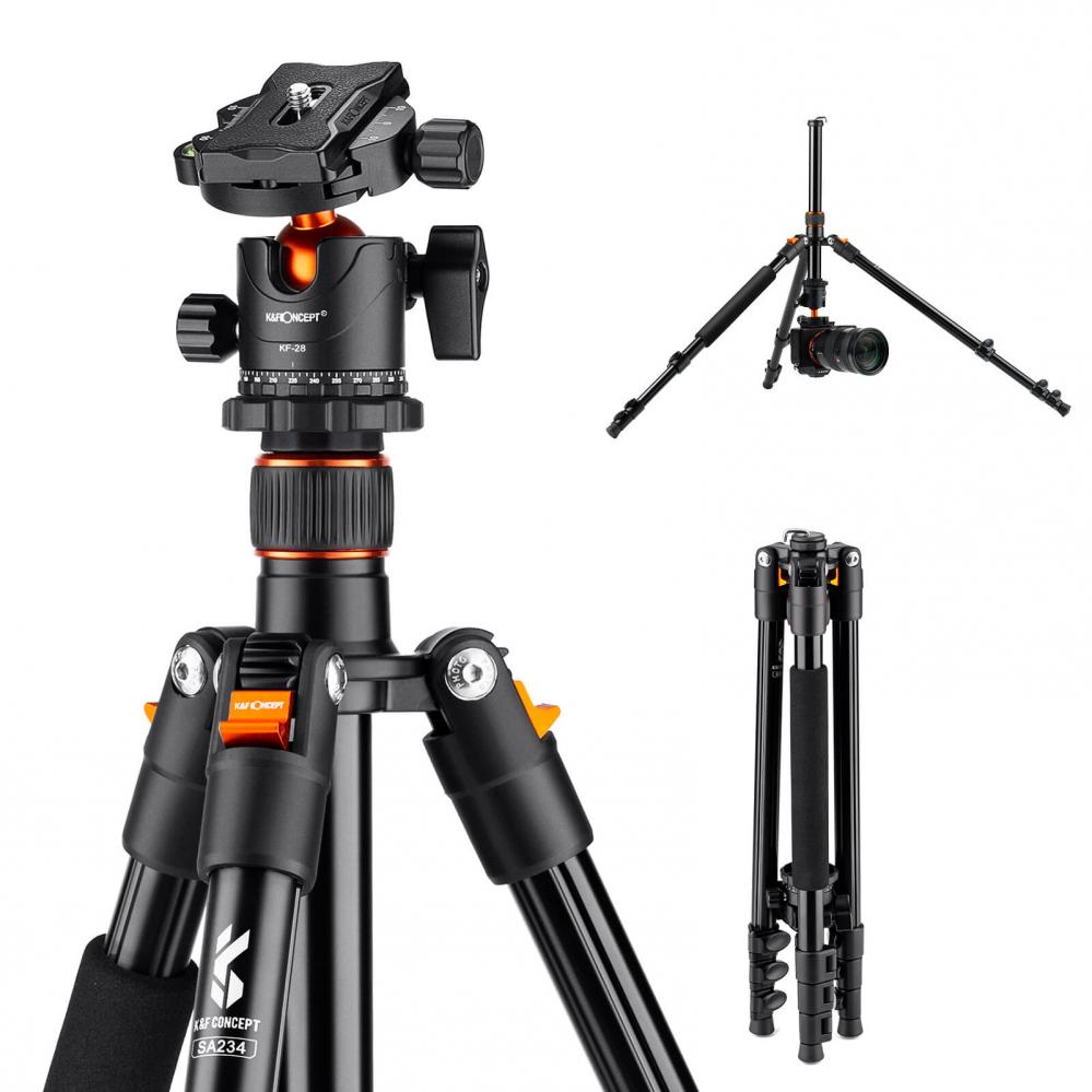 K&F Concept Kamerastativ med Panorama kulled 163cm