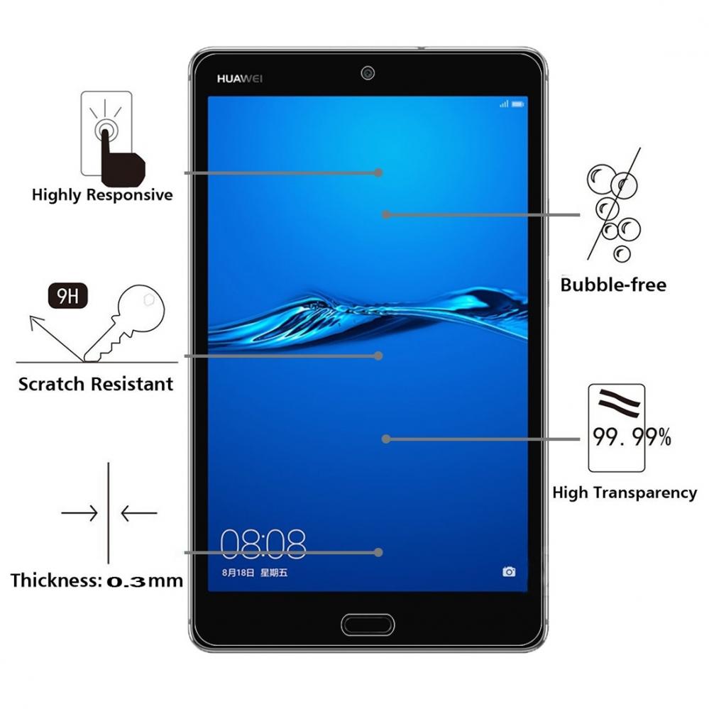  Skrmskydd fr Huawei Tab M3 Lite 8.0 av hrdat glas