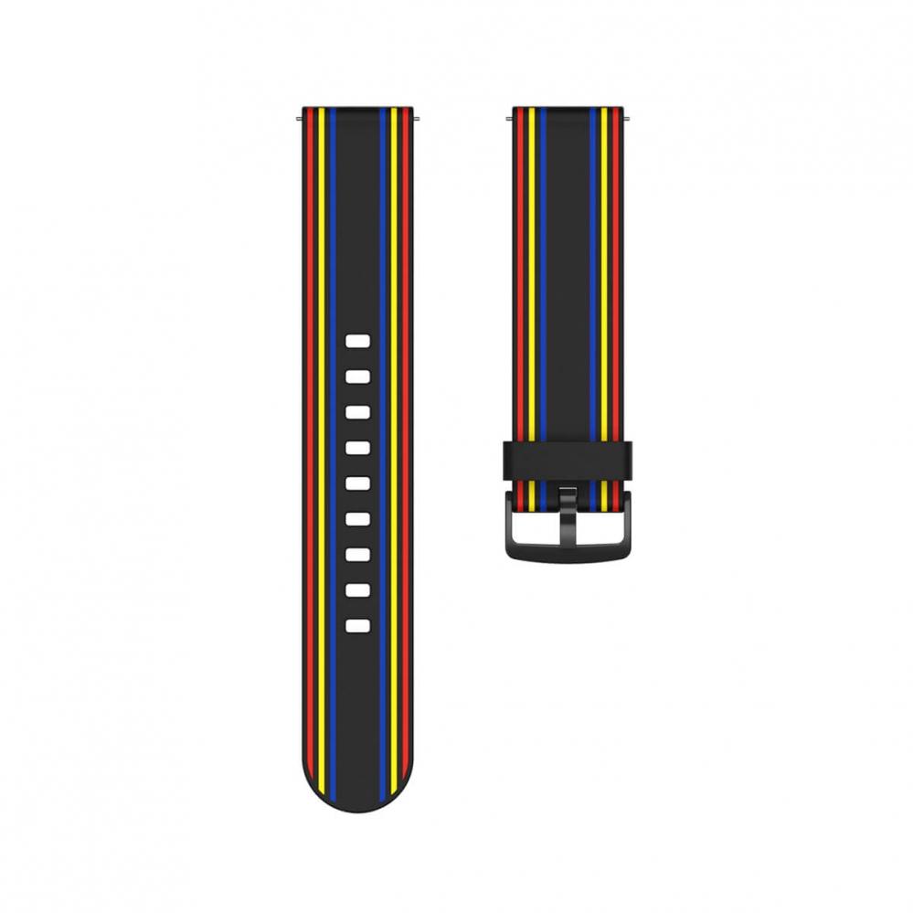 Silikonarmband Svart för Smartwatch 20mm Universal modell