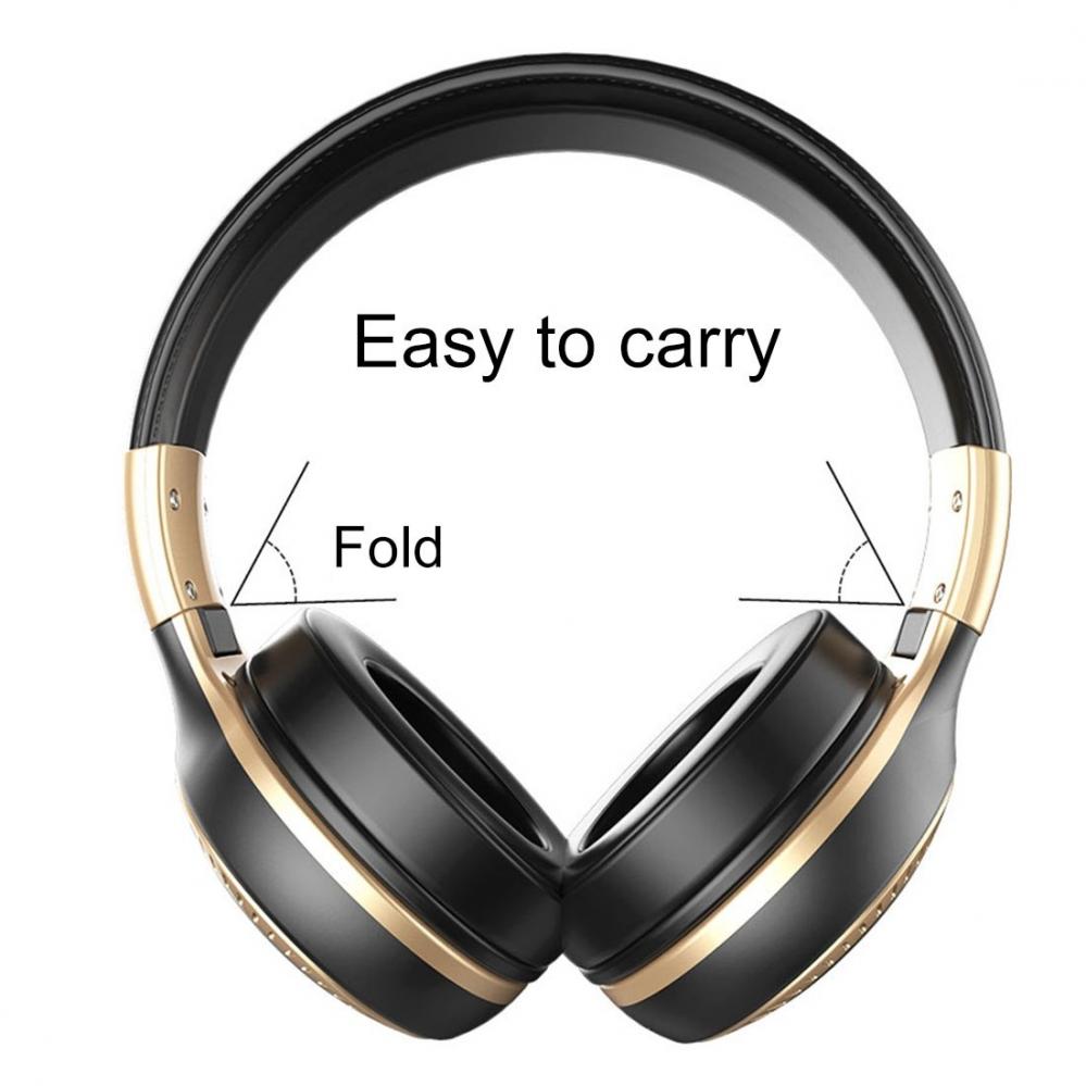 ZEALOT Bluetooth Hörlurar med mikrofon och 3.5mm ljudkabel