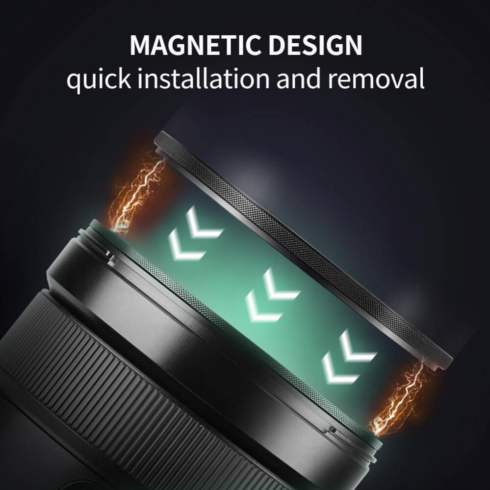 K&F Concept Magnetisk Black Mist 1/4 filter med adapterring & magnetlock