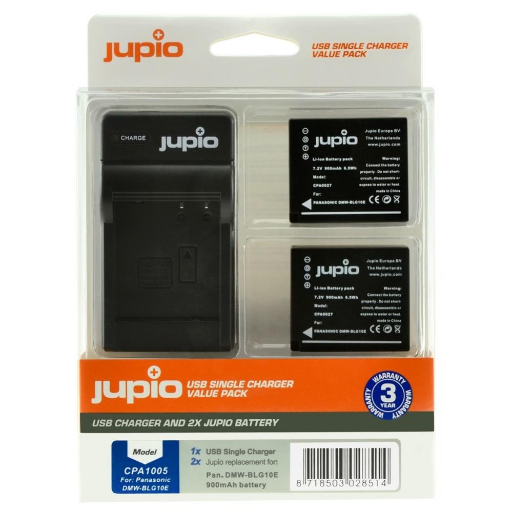  Jupio Batteripaket erstter Lumix DMW-BLG10