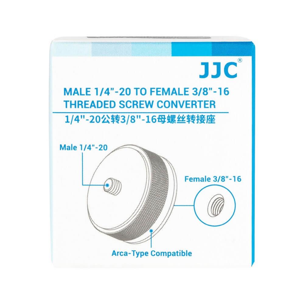 JJC Adapter 3/8-tum hona till 1/4-tum hane med Arca dovetail spår