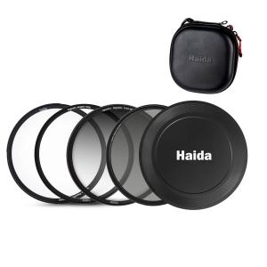  Haida 77mm Magnetiskt Filterpaket GND8 CPL UV & filterväska