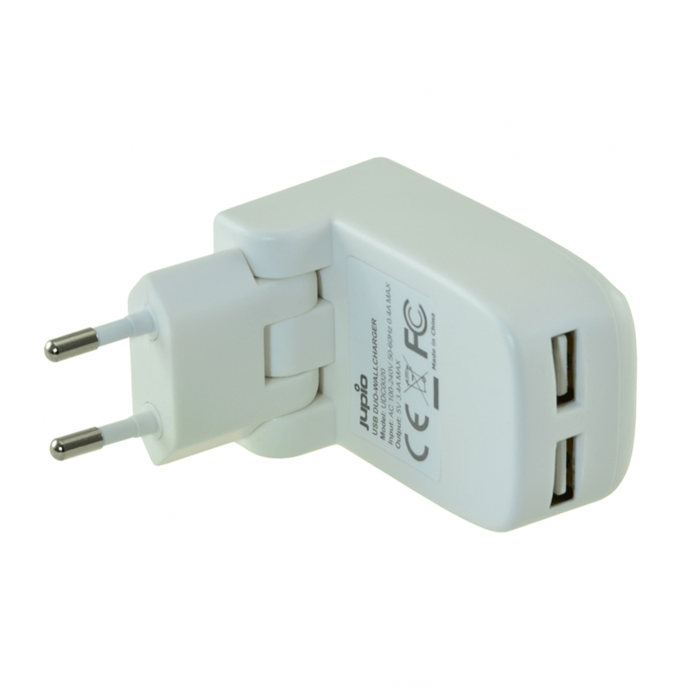  Jupio Vggladdare/Ntadapter med dubbla USB-uttag - ReturEx