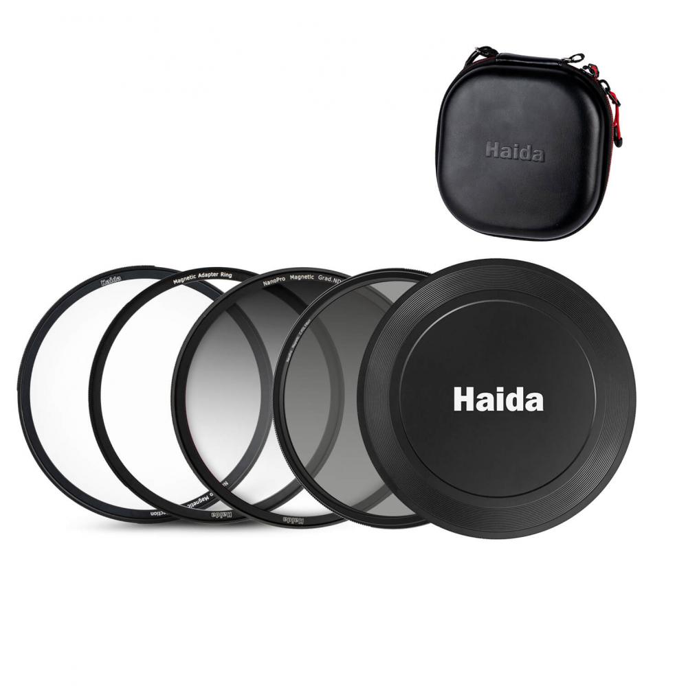 Haida 82mm Magnetisk Filter-Kit GND8 CPL UV & filterväska