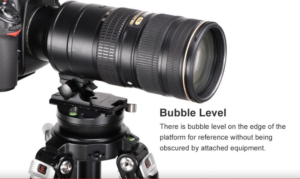 Sunwayfoto TA-75LC Nivelleringskula för 75mm skål med Arca Swiss type snabbfäste
