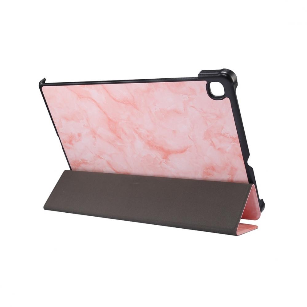  Fodral fr Galaxy Tab S6 Lite P610/P615 med rosa marmormnster