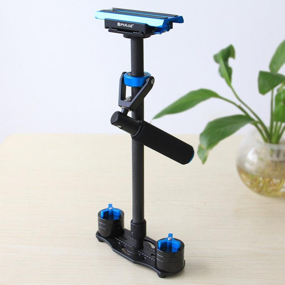 Handhållen kolfiber stabilisator för DSLR/DV-kameror (38.5-61cm) - Puluz