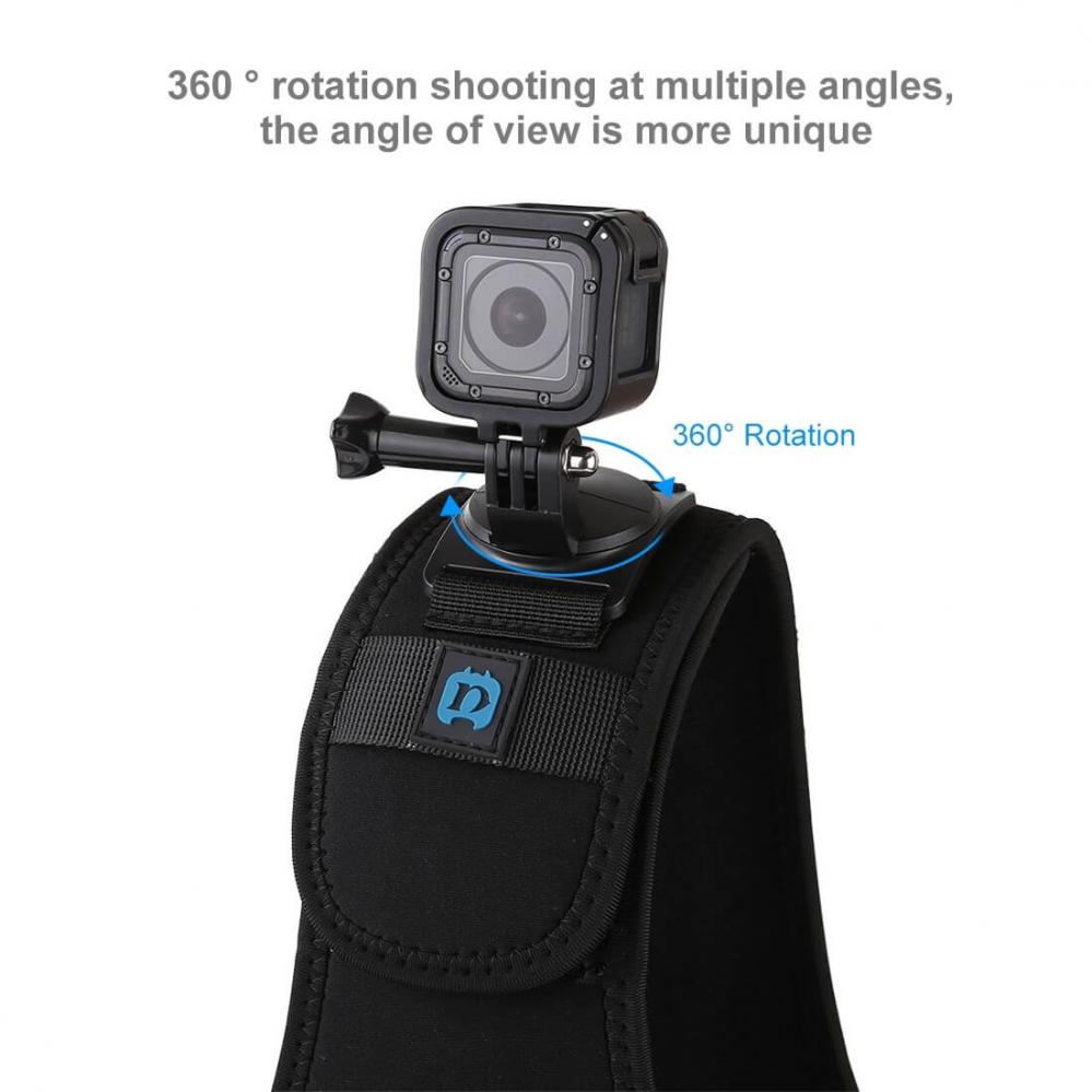 Puluz Bröstsele med 2 fästen för GoPro HERO9 Black / 8 /7 /6 /5 /4 /3 /2 /1