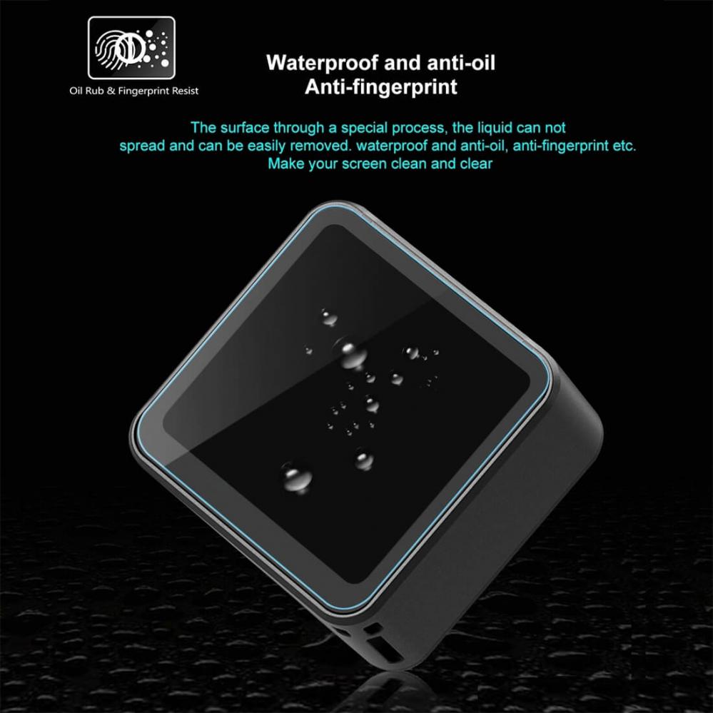 Puluz 3-i-1 Displayskydd 9H 2.5D härdat glas för DJI Action 2