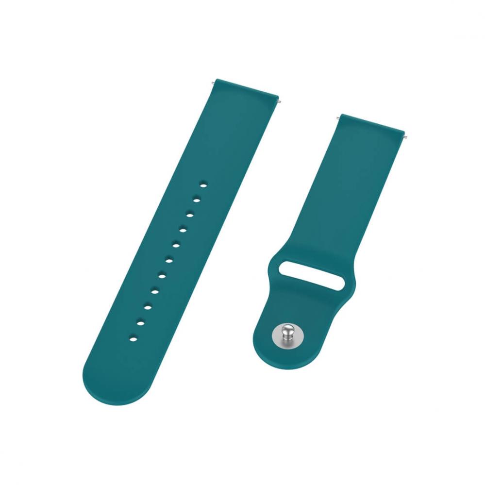Silikonarmband Blågrön för 18mm Watch med stiftspänne