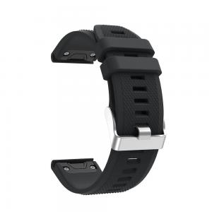  Silikonarmband Svart mönster för Garmin Fenix 5/5Pro/6/6Pro