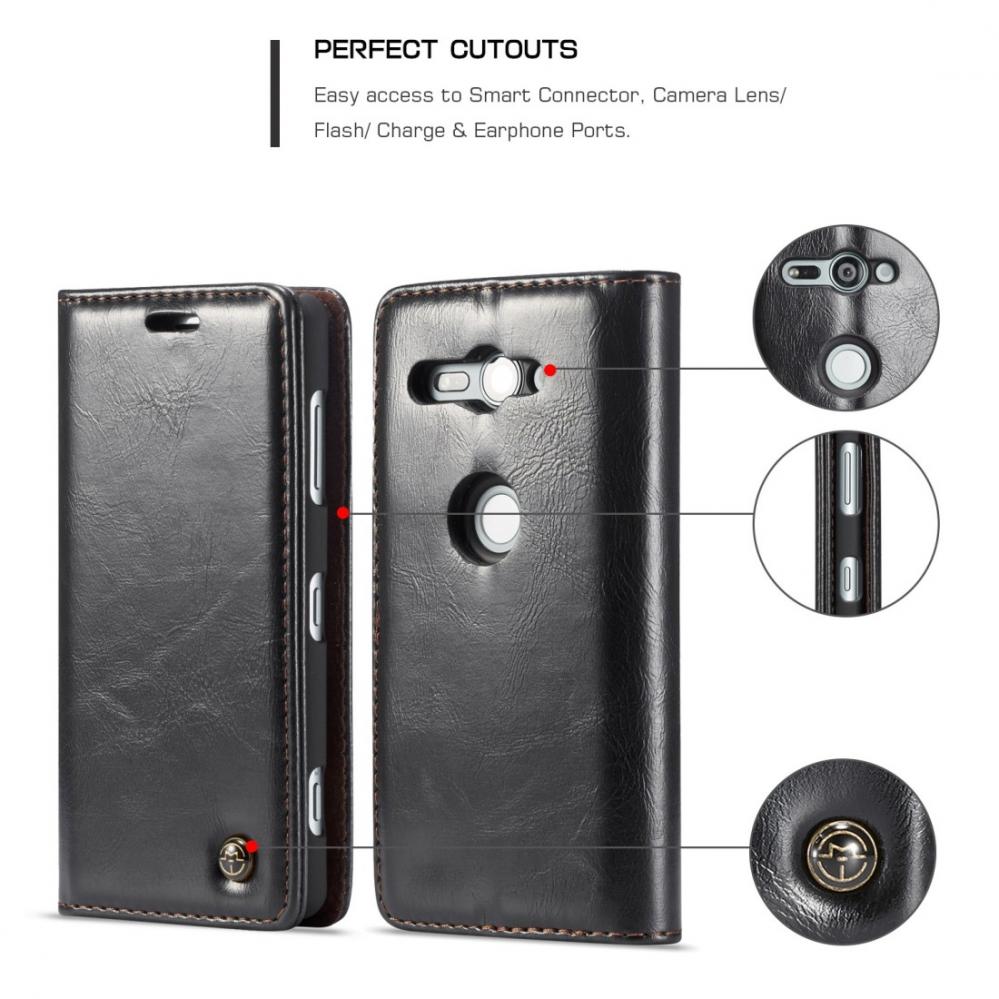  CaseMe Plnboksfodral med kortplats fr Sony Xperia XZ2 Compact