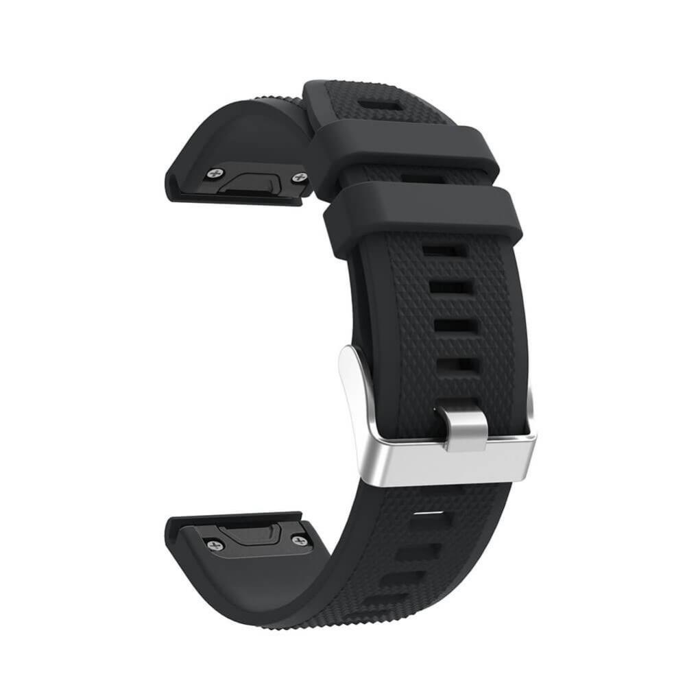 Silikonarmband Svart mönster för Garmin Fenix 5/5Pro/6/6Pro
