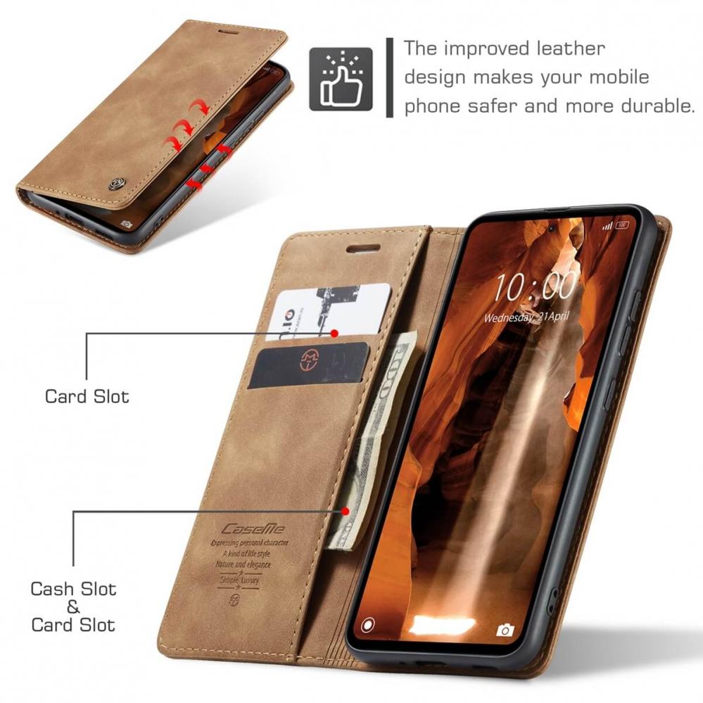  CaseMe Plnboksfodral med kortplats fr Xiaomi Redmi 11A/12C