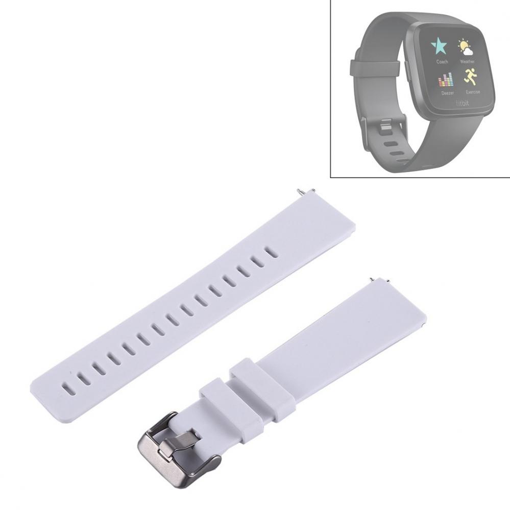  Silikonarmband Vit fr Fitbit Versa/ Versa 2 145-205mm