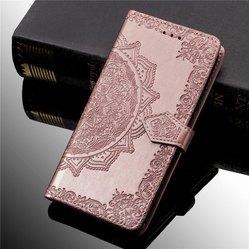 Plånboksfodral för Sony Xperia 10 - Mandala Roséguld