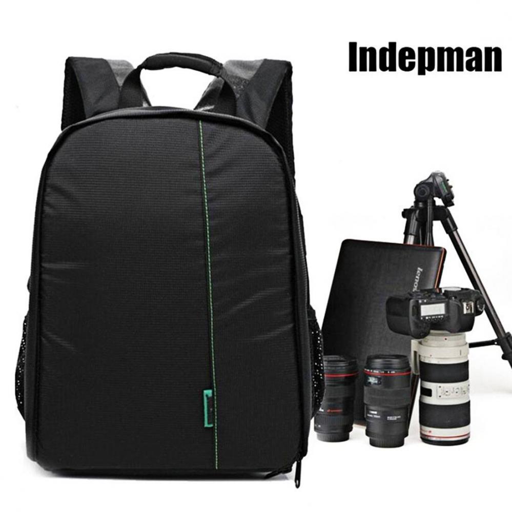 Indepman Kameraryggsäck för 1st DSLR + 2-3st objektiv + 1st Blixt