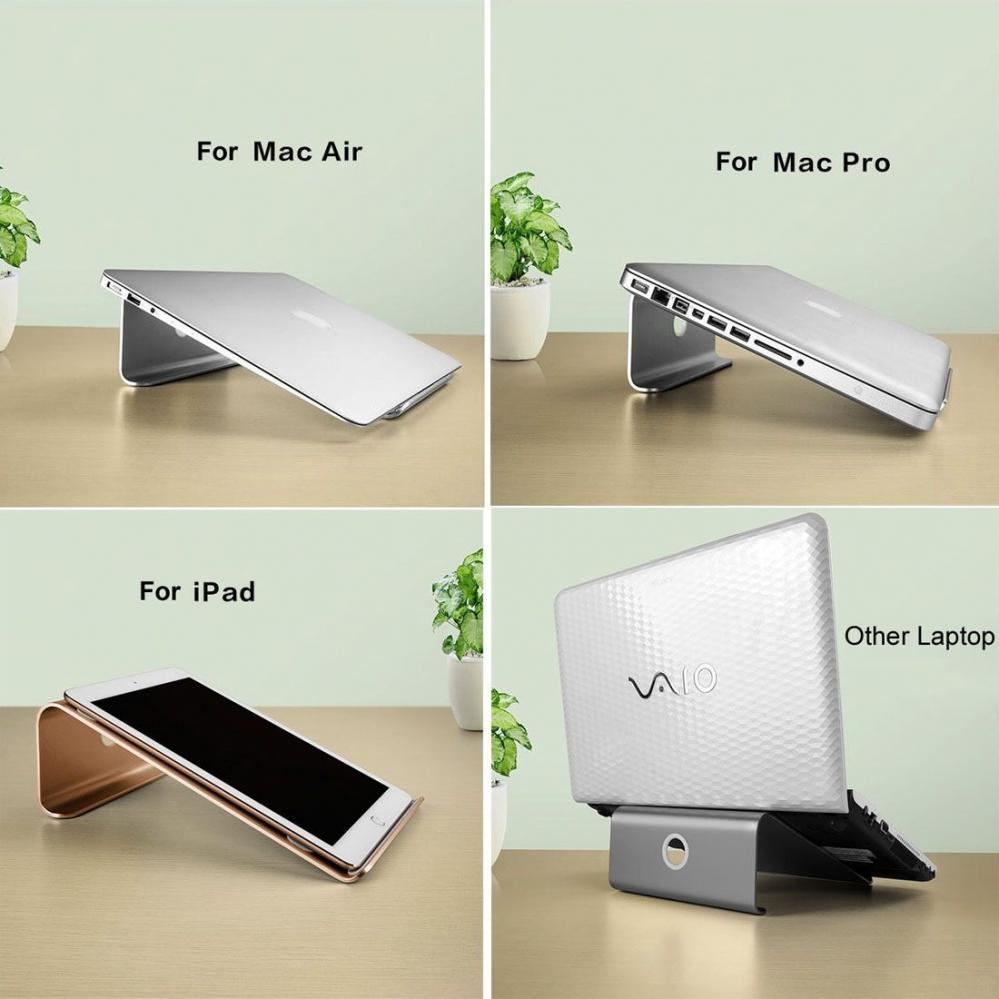 Laptophållare i aluminium