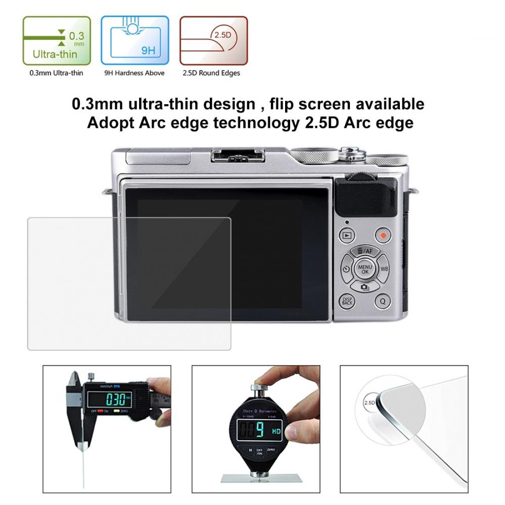 Skärmskydd för Fujifilm X-A3 av härdat glas 9H - Puluz