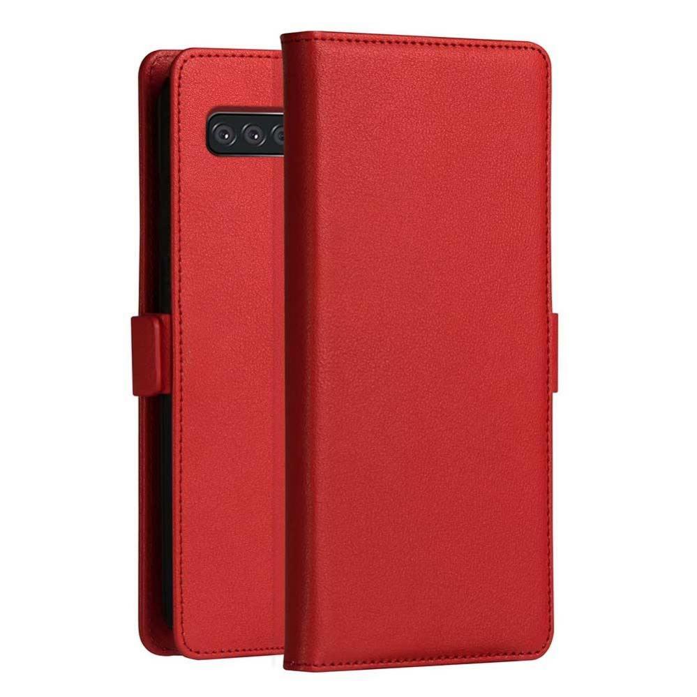 Plånboksfodral för Galaxy S10 Life med kortplats PU-läder Röd - DZGOGO