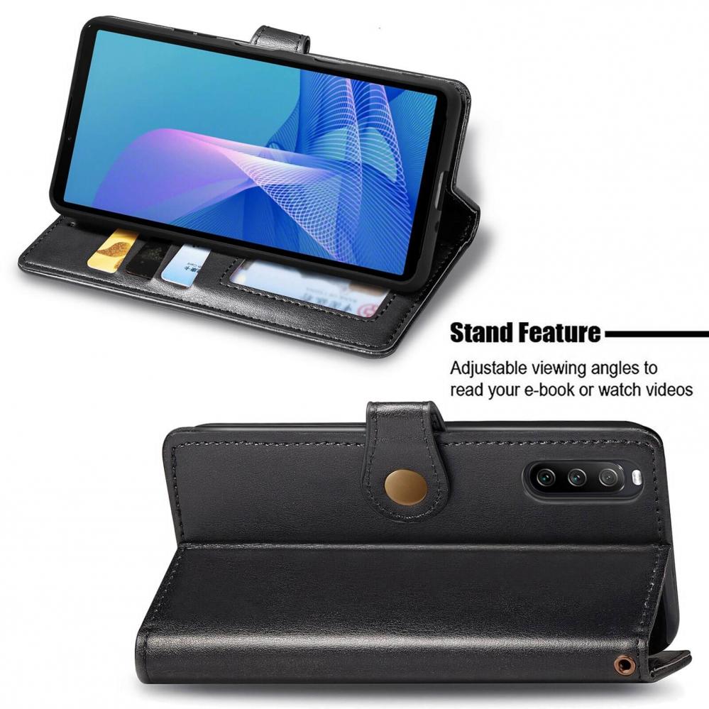  Plånboksfodral för Sony Xperia 10 III Svart