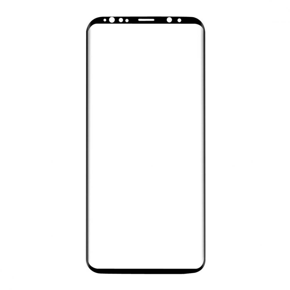  Skärmskydd med Svart ram för Samsung Galaxy S9 av härdat glas